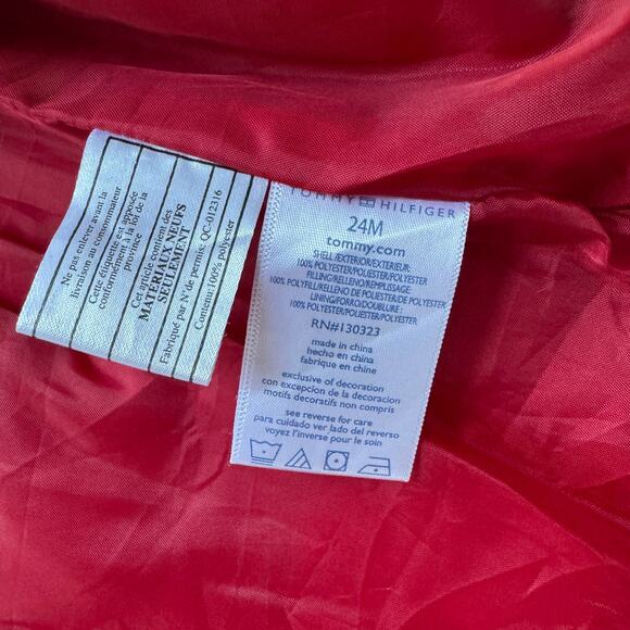 Tommy Hilfiger‎ Vest Jacket Boys 24M Full Zip Crest Logo Insulation Puffer Plaid - Picture 5 of 5